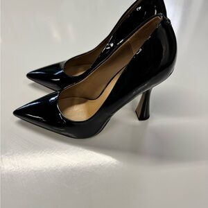 Classic Black Patent Pointed-Toe Pumps